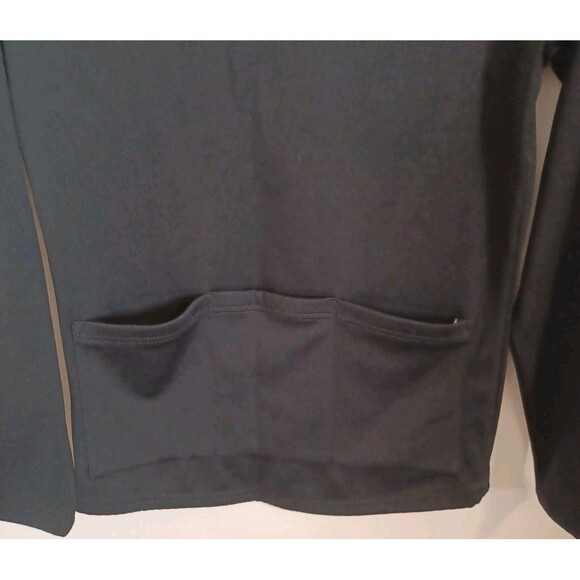 Pearl Izumi Cycling Running Tracksuit Jacket Womens M Black 3/4 Zip Mock Neck - Picture 9 of 9